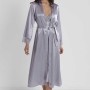 Pierre Cardin Royal Uzun Saten Sabahlık Gecelik Set 4370