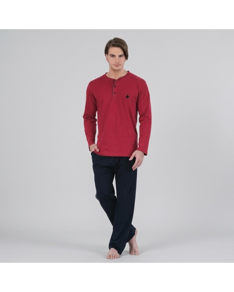 Polo Club Pijama Çamaşır Çorap Damat Set 873 Bordo Polo Club Pijama Çamaşır Çorap Damat Set 873 Bordo