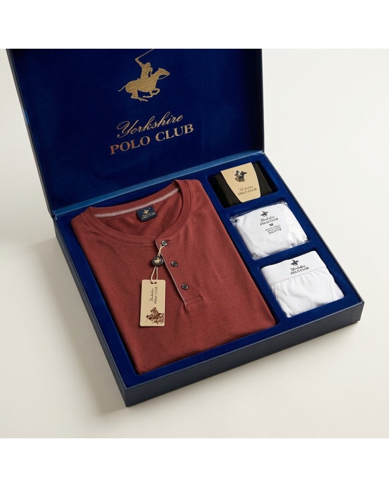 Polo Club Pijama Çamaşır Çorap Damat Set 873 Polo Club Pijama Çamaşır Çorap Damat Set 873