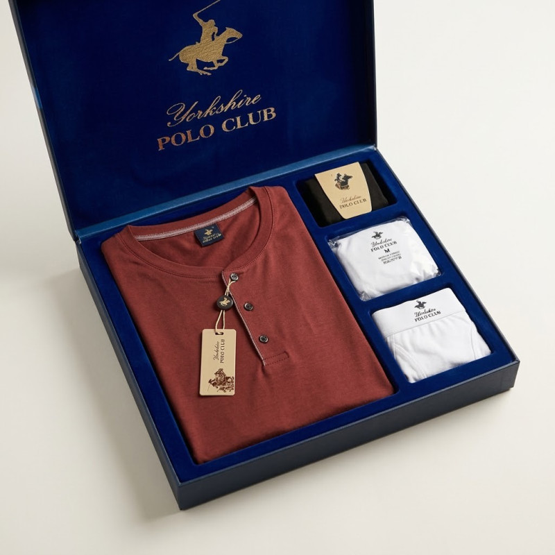 Polo Club Pijama Çamaşır Çorap Damat Set 873