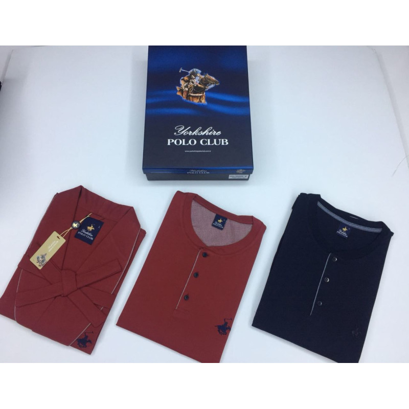Polo Club Bordo Uzun Kol Erkek Pijama Takımı 881
