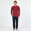 Polo Club Bordo Uzun Kol Erkek Pijama Takımı 881