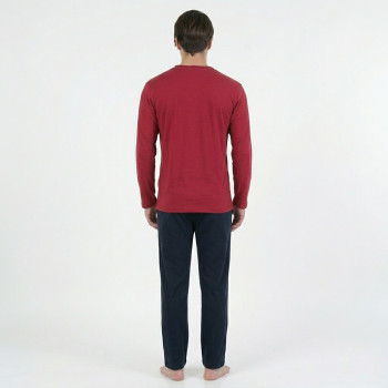 Polo Club Bordo Uzun Kol Erkek Pijama Takımı 881