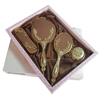 Saraylı Gold Sarmaşık Ayna Fırça Tuvalet Tkm 101 Saraylı Gold Sarmaşık Ayna Fırça Tuvalet Tkm 101