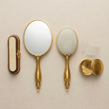 Saraylı Gold Sarmaşık Ayna Fırça Tuvalet Tkm 101