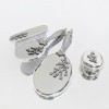 Saraylı Silver Çiçek Buketi Ayna Fırça Takımı 101
