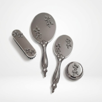 Saraylı Silver Lale Ayna Fırça Gelin Çeyiz Takımı 101
