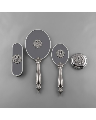 Saraylı Silver Mücevher Ayna Fırça Takımı 101