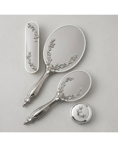 Saraylı Silver Sarmaşık Ayna Fırça Tuvalet Tkm 101