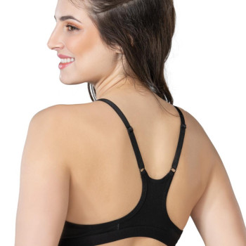SİYAH MI Emay 1416 Modal Cotton Önden Açmalı Sporcu Sütyen