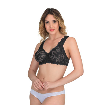 SİYAH MI Emay 178 B Balenli Dantelli Sütyen