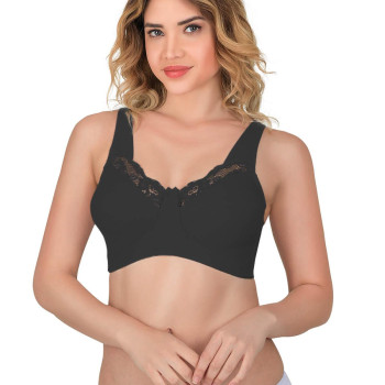 SİYAH MI Emay 181 B Dantelli Toparlayıcı Cotton Sütyen