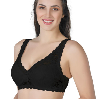 SİYAH MI Emay 188 B Pedli Dantelli Telli Toparlayıcı Sütyen