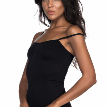 SİYAH MI Emay 1923 Soft İp Askılı Çıtçıtlı  Body