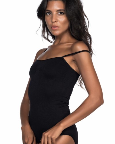 SİYAH MI Emay 1923 Soft İp Askılı Çıtçıtlı  Body