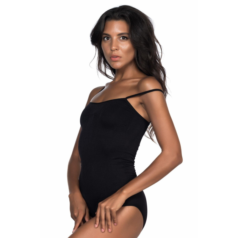 SİYAH MI Emay 1923 Soft İp Askılı Çıtçıtlı  Body