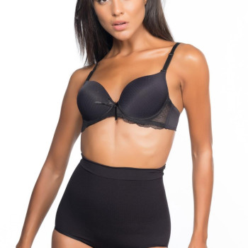 SİYAH MI Emay 2057 Yüksek Bel Masajlı Slip Korse