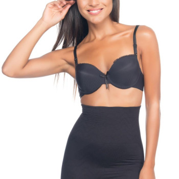 SİYAH MI Emay 2075 Yüksek Bel Desenli Double Kısa Paça Korse