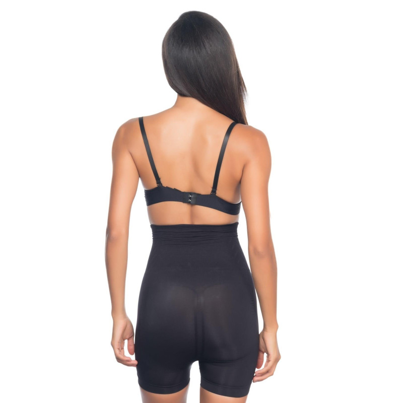 SİYAH MI Emay 2075 Yüksek Bel Desenli Double Kısa Paça Korse