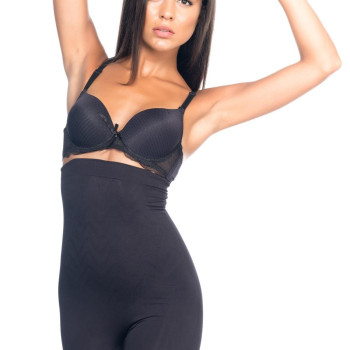 SİYAH MI Emay 2077 Yüksek Bel Desenli Paçalı Korse