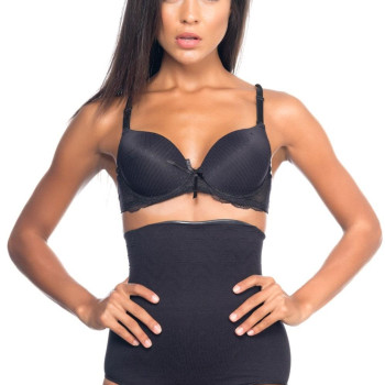 SİYAH MI Emay 2079 Yüksek Bel Desenli Double Slip Korse