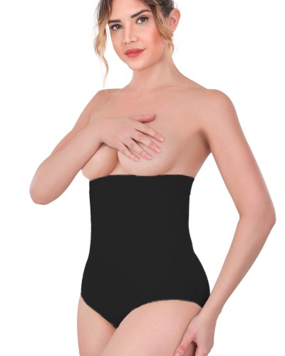 SİYAH MI Emay 2080 Yüksek Bel Çıtçıtlı Slip Korse
