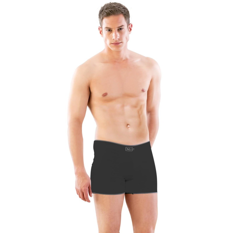 SİYAH MI Emay 2108 Seamless uzun Erkek Boxer