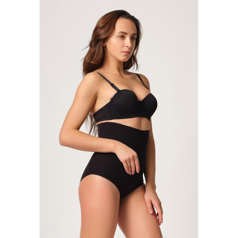 SİYAH MI Emay 2708 Lazer Yüksek Bel Kesim Slip Hayalet Korse