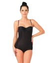 SİYAH MI Emay 2723 Lazer Kesim Göğsü Açık Slip Korse