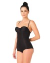 SİYAH MI Emay 2723 Lazer Kesim Göğsü Açık Slip Korse