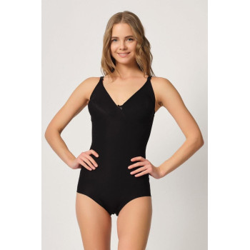 SİYAH MI Emay 2821 Balenli Double Boy Slip Lazer Korse