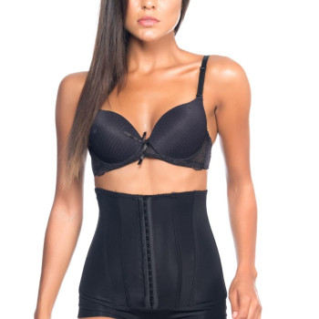 SİYAH MI Emay 2824 Yüksek Bel Balen Agraflı Slıp Lazer Korse