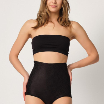 SİYAH MI Emay 2842 Lazer Dantelli Slip Korse