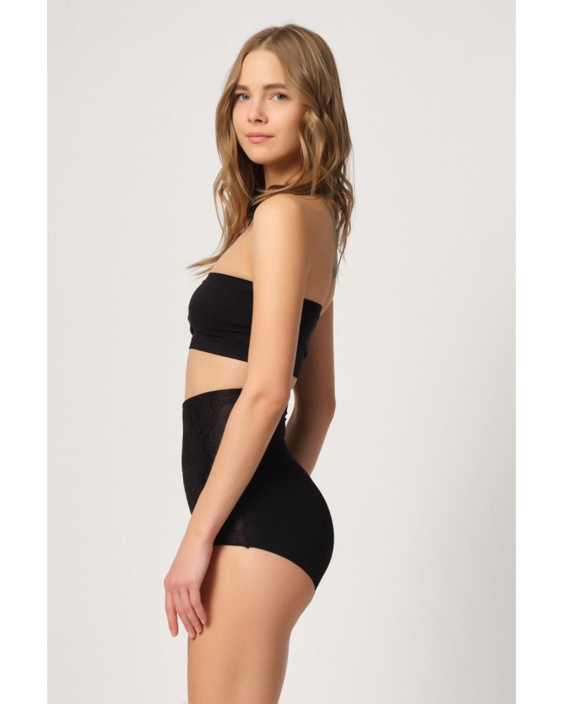SİYAH MI Emay 2842 Lazer Dantelli Slip Korse