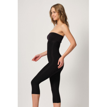 SİYAH MI Emay 2868 Fermuarlı Kapri Tayt Lazer Korse