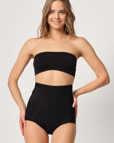 SİYAH MI Emay 2931 Karın Balen Destekli Slip Lazer Korse