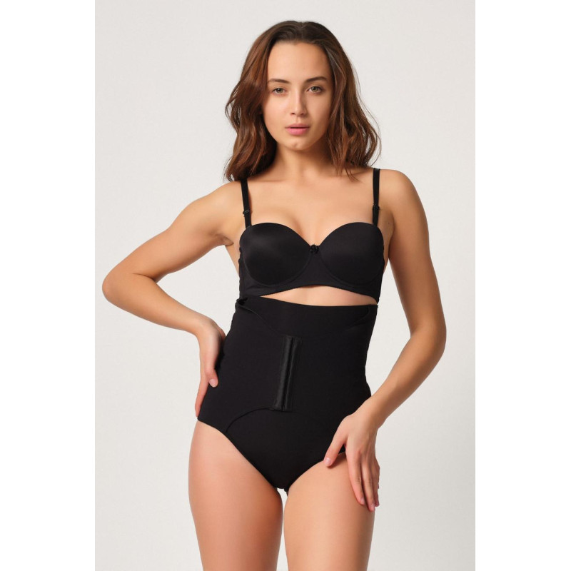 SİYAH MI Emay 2932 Double Karın Agraf Destekli Slip Lazer Korse