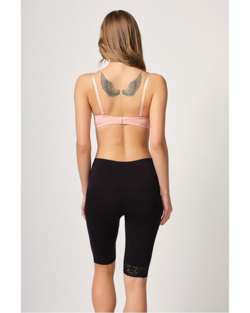 SİYAH MI Emay 3004 Soft Uzun Paça Dantel Boxer