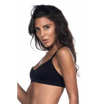 SİYAH MI Emay 4020 Pedli İnce Askılı Büstiyer
