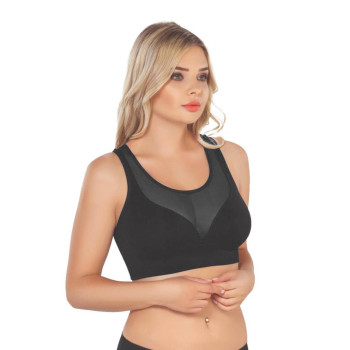 SİYAH MI Emay 4028 Seamless Tül Toparlayıcı Büstiyer