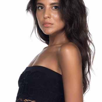 SİYAH MI Emay 4050 Double Örgü Toparlayıcı Straplez Büstiyer