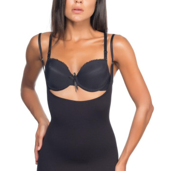 SİYAH MI Emay 5043 Göğsü Açık Masajlı Korse