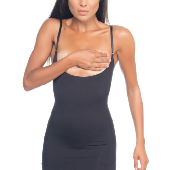 SİYAH MI Emay 5060 Göğsü Açık Elbise Korse