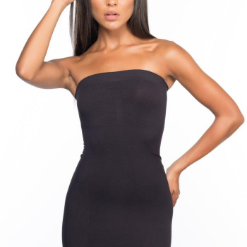 SİYAH MI Emay 5065 Straplez Elbise Korse