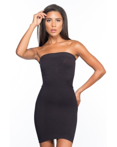SİYAH MI Emay 5065 Straplez Elbise Korse