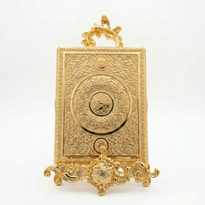 Standlı Orta Gold Kuranı Kerim Kutusu lkm-376 Standlı Orta Gold Kuranı Kerim Kutusu lkm-376