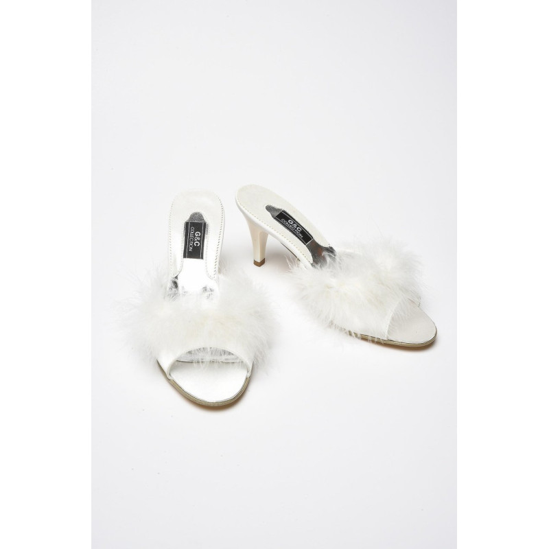 Kaztüyü Kadın Çeyiz Gelin Terliği 155 Ekru