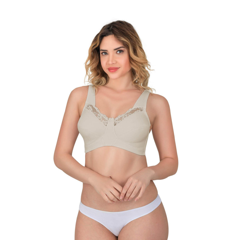 TEN MI Emay 181 B Dantelli Toparlayıcı Cotton Sütyen