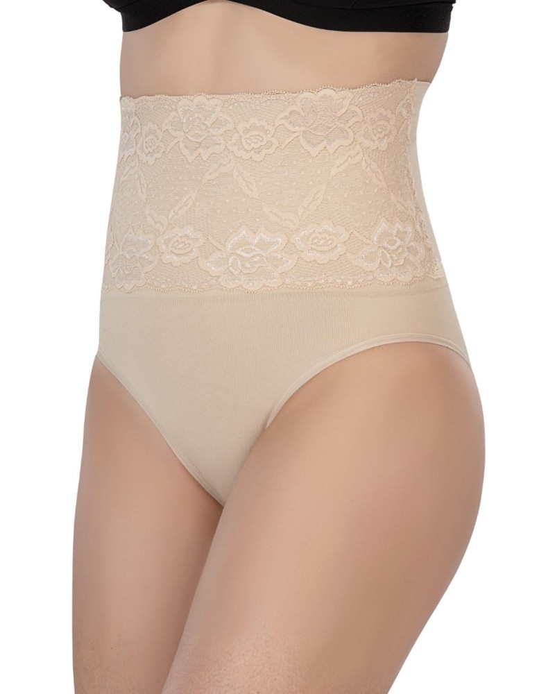 TEN MI Emay 2090 Önü Dantelli Yüksek Bel Slip Korse TEN MI Emay 2090 Önü Dantelli Yüksek Bel Slip Korse