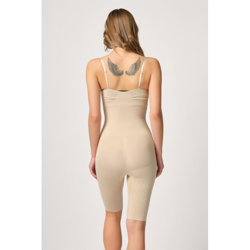 TEN MI Emay 2093 Ön Agraflı Göğsü Açık Paçalı Boy Korse